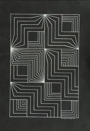 Alvaro Monnini (Firenze 1922 Milano 1998) Psicospazio 1977 Tempera su...