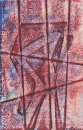 Bruno Brunetti (1920 1966) Senza titolo 1958 Tecnica mista su carta, cm....