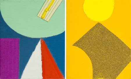 Walter Fusi (Udine 1924 Firenze 2013) Lotto unico di Due Opere -"Senza...