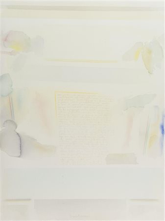 Riccardo Guarneri (Firenze 1933) Senza titolo Tecnica mista su carta a mano,...