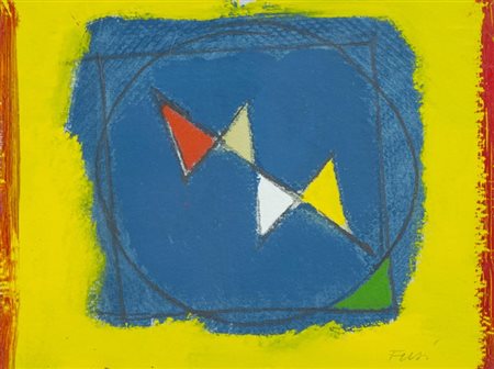 Walter Fusi (Udine 1924 Firenze 2013) Senza titolo Olio su cartoncino, cm....