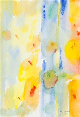 Antonio Corpora (Tunisi 1909 2004) Alba a Capri 2001 Acquerello su carta, cm....