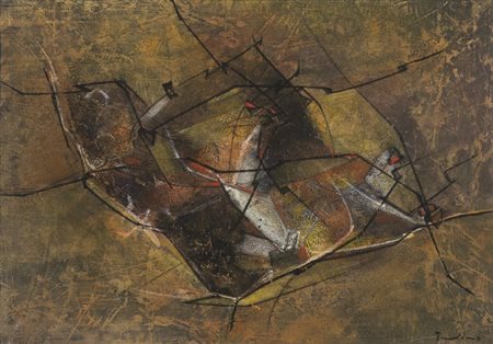 Salvatore Provino (Bagheria (Pa) 1943) Combustione 1992 Olio su tela, cm....