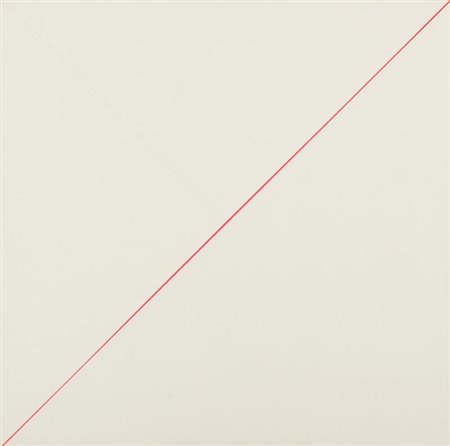 De Alexandris Sandro (Torino 1939) Rosso diagonale n° 5 1970/71 Cartoni...