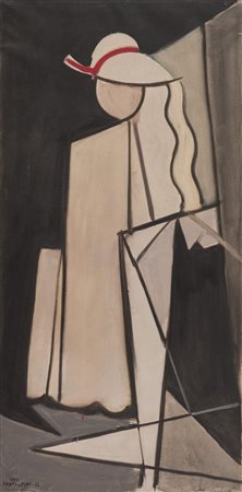 Ideo Pantaleoni (Legnago, Vr 1904 1993) Senza titolo 1947 Olio su tela, cm....