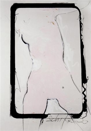 Mario Schifano (Homs 1934 Roma 1998) Senza titolo 1965 Smalto e grafite su...