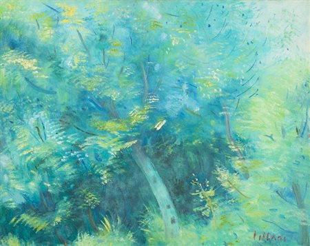Umberto Lilloni (Milano 1898 Milano 1990) Boschetto 1965 Olio su tela, cm....