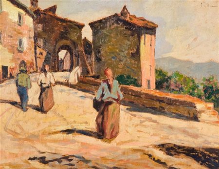 Carlo Domenici (Livorno 1897 Portoferraio 1981) Entrata del Gabbro anni '20...
