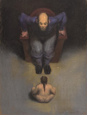 Wainer Vaccari (Modena 1949) Sono tornata 1992 Tecnica mista su cartoncino,...