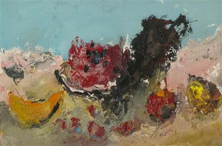 Sergio Scatizzi (Gragnano (Lu) 1918 Firenze 2009) Natura morta 1985 Olio su...