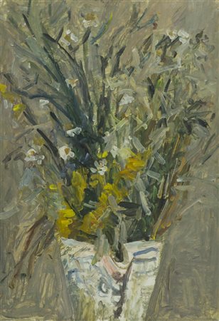 Mario Marcucci (Viareggio 1910 1992) Vaso di fiori 1965 Olio su tela...