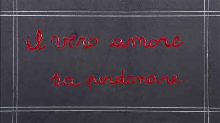 Romeo Romani (Lucca 1945) Il vero amore sa perdonare Olio e acrilico su...