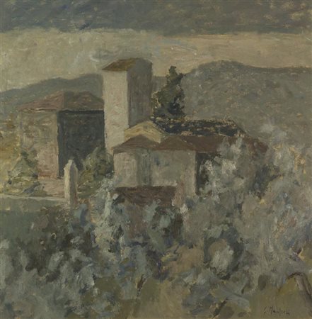 Giuseppe Manfredi (Seravezza (Lu) 1934 Montecatini Terme (Pt) 1987) Paesaggio...
