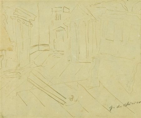 Giorgio De Chirico (Volos 1888 Roma 1978) Templi Seconda metà anni '20...