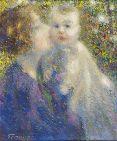 Francesco Trombadori (Siracusa 1886 Roma 1961) Maternità 1918 Olio su tela,...