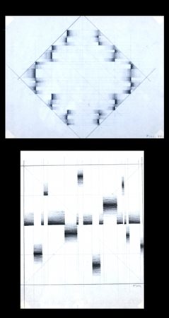 FINZI ENNIO (Venezia 1931) "Senza titolo" Tecnica mista su carta LOTTO DI 2...