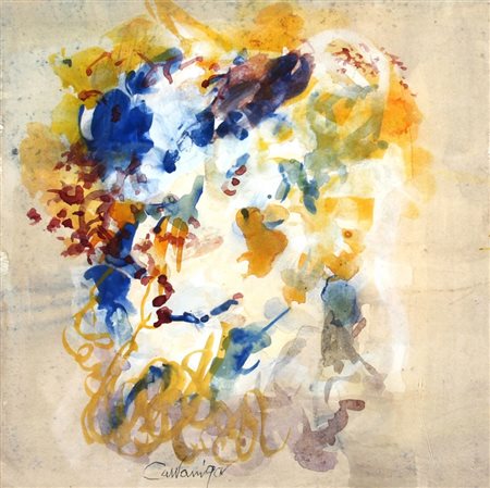 CAZZANIGA GIANCARLO (Monza 1930) "Senza titolo" anni '90 Matita su carta...