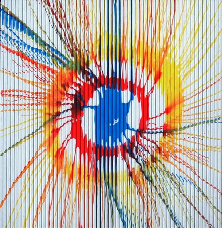 RENKO SANDI "Senza titolo" 2015 Spray su cartoncino cm. H: 20.00 L: 20.00...