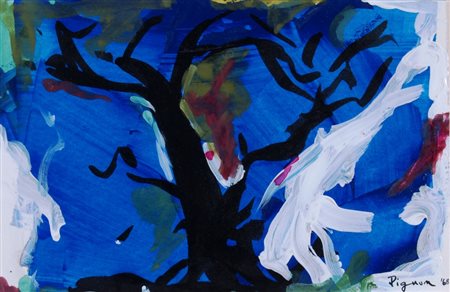 PIGNON EDUARD (Bully 1905 - Parigi 1992) "Senza titolo" 1968 Tecnica mista su...