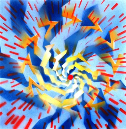 BALDESSARI GUIDO (Venezia 1938) "Cosmo nuovo" 2014 Spray su tela cm. H: 50.00...