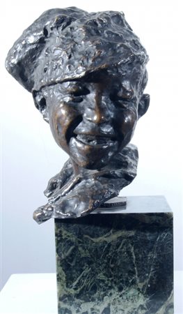 MEDARDO ROSSO "Lo scugnizzo" Scultura in bronzo a cera persa cm. H: 30.00