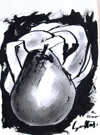 GUTTUSO RENATO (Bagheria 1912 - Roma 1987) "Pera" 1973 China su carta cm. H:...