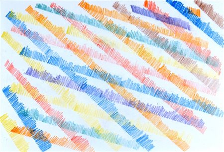 DORAZIO PIERO (Roma 1927 - Todi 2005) "Reticolo" 1970 Pennarelli su carta cm....