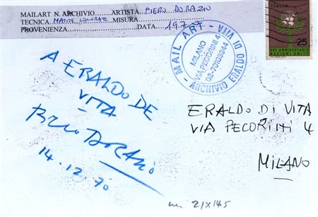 DORAZIO PIERO (Roma 1927 - Todi 2005) " " Retro