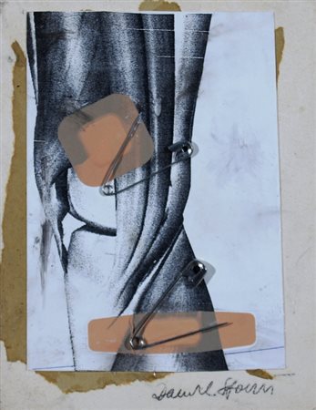 SPOERRI DANIEL (Galati 1930) "Senza titolo" Collage su carta cm. H: 20.00 L:...