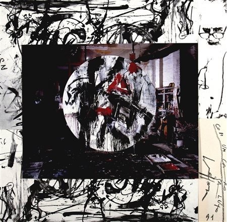 VEDOVA EMILIO (Venezia 1919 - Venezia 2006) "Senza titolo" 1991 Collage,...