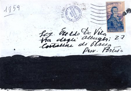 MANZONI PIERO (Soncino 1933 - Milano 1963) " " Retro