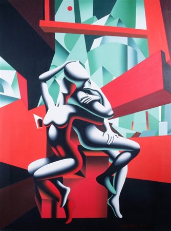 KOSTABI MARK (Los Angeles 1960) "Absence and presence" 2001 Olio su tela cm....