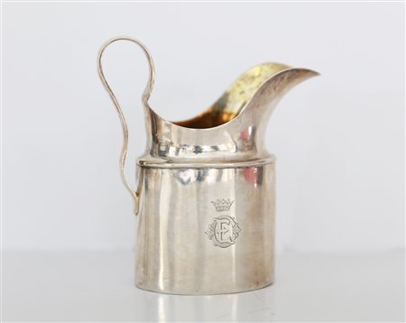 MANIFATTURA INGLESE DEL XIX SECOLO Bricchetto in argento. 1809. . Cm 13,00 x...