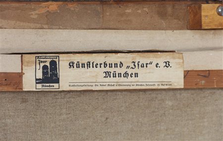 ARTISTA TEDESCO DEL XIX SECOLO Pastore con capretto. 1937. Olio su tela. Cm...