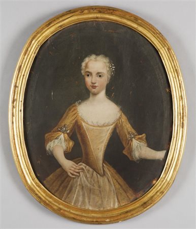 Scuola piemontese II metà sec.XVIII "Ritratto di Anne Therese Magdlais...