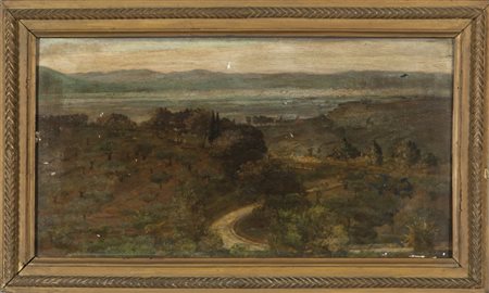 NORBERTO PAZZINI (1856-1937) Nel pasese di San Francescoolio su tavola, f.to...