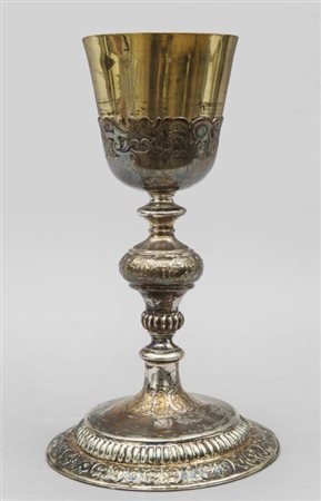 Calice Carlo X in argento, sec. XIXh.cm.23