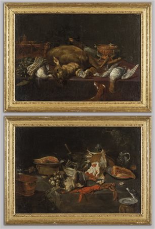 ADRIAENSSEN ALEXANDER (1587-1661) attribuito"Natura morta con crostacei e...