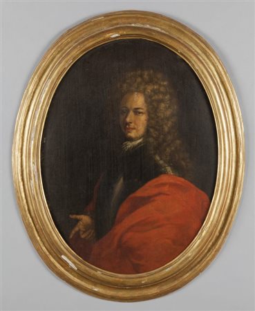 Scuola genovese inizi sec.XVIII "Ritratto di giovane gentiluomo con armatura"...