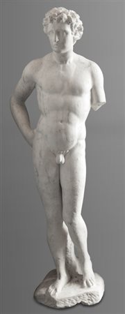 Apollo, scultura in marmo bianco, Roma sec. XVIh.cm. 130