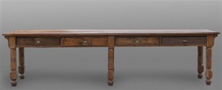 Grande tavolo in nocecm. 336x74 h. 84