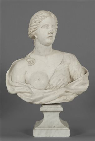 Busto femminile in marmo sec. XVIIIh. 74