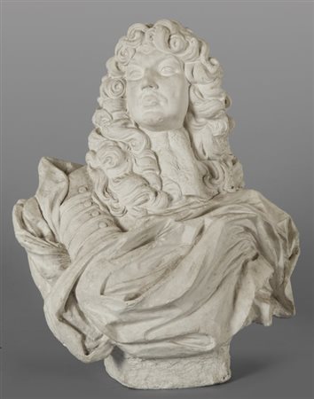 Busto in gesso raffigurante Luigi XIVh.cm.87