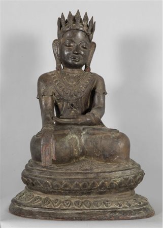 Budda in papier machè, sec. XIXh. 72