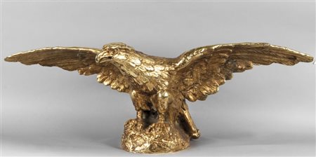 Aquila in bronzo doratoh. cm. 30