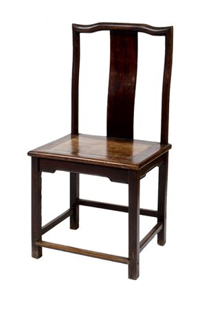 SEDIA CINESE XIX SECOLO in legno cm 106 x 54 x 43