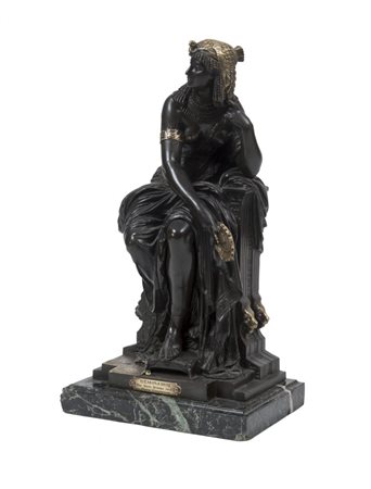 MATH (MATHURIN) MOREAU Dijion 1822 - 1912 Seminaris Scultura in bronzo con...
