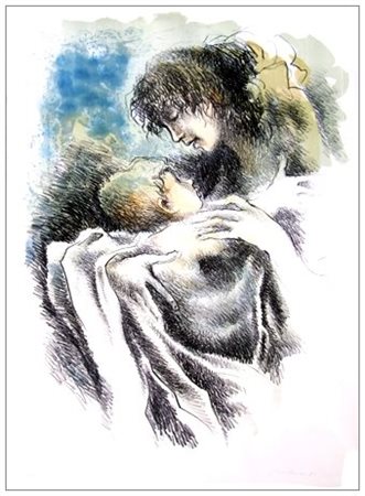 FRANCO MURER 1952 Senza titolo 1981 Litografia a colori es.98/125. Firma e...