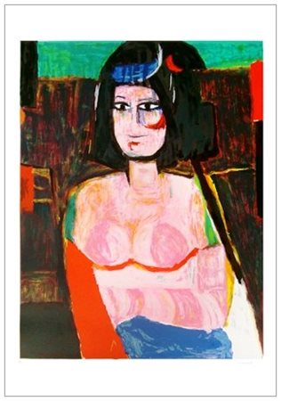 BRUNO CASSINARI 1912 - 1992 Senza titolo Serigrafia a colori es.P/17. Firma +...