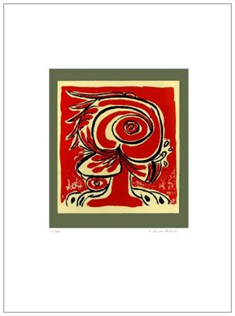 ARTURO CARMASSI 1925 Senza titolo Serigrafia a colori es.VI/XXX. Firma in b....